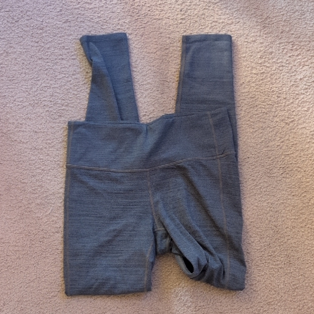 Athleta Gray Full Length Athletic Workout Leggings Size Small - Picture 1 of 7